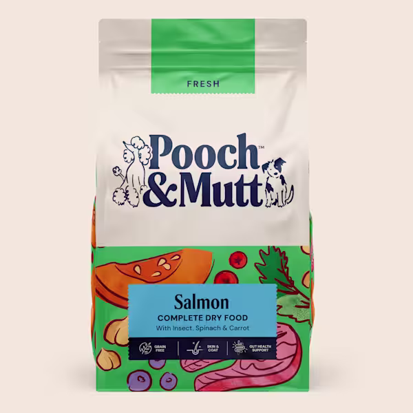 Salmon Complete Dry Dog Food with Insect