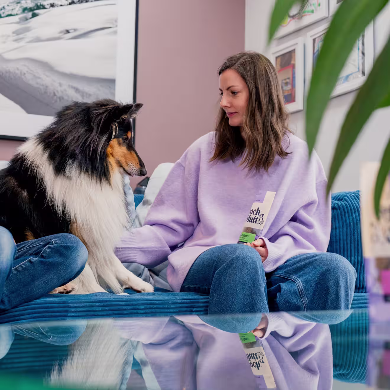 Rosie with dog